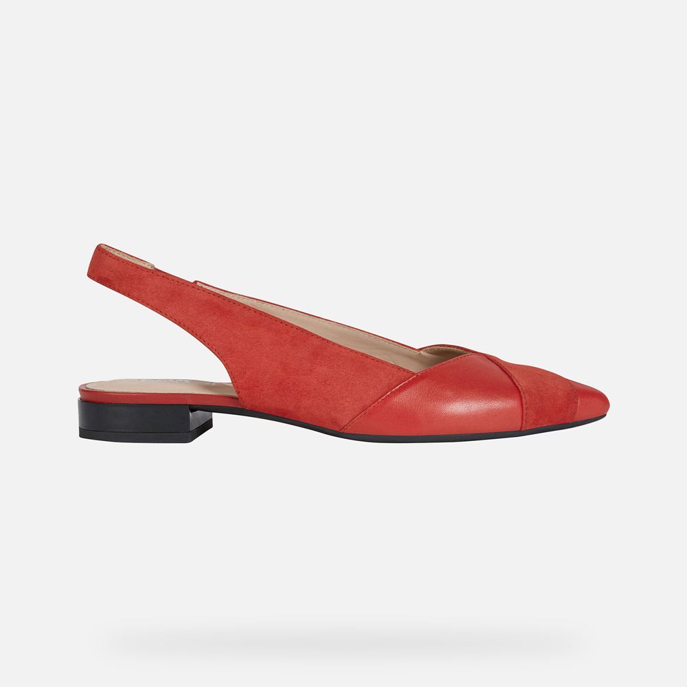 Ballerines Geox Charyssa - Rouge - Femme 150342-NKO